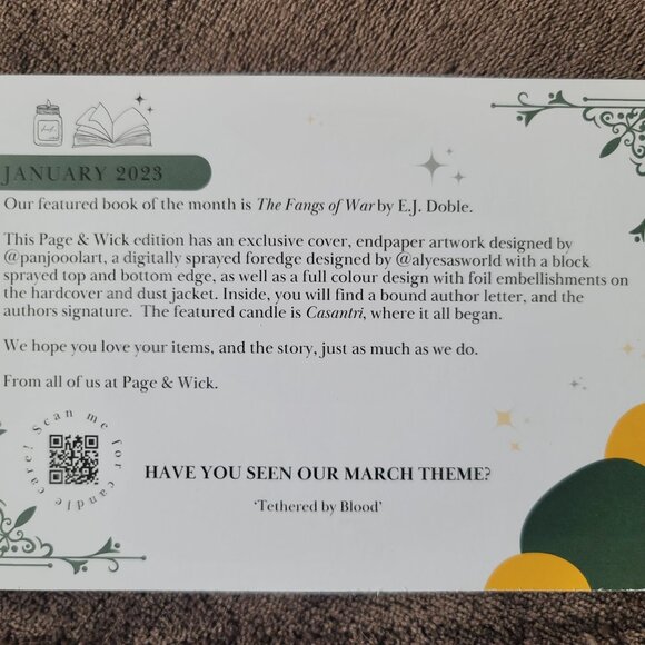 **NEW & SIGNED** The Fangs of War by E. J. Doble, Page & Wick edition, edges, HC - Picture 14 of 14